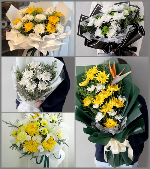 江苏南通海门市四甲镇新复社区白事花束代送